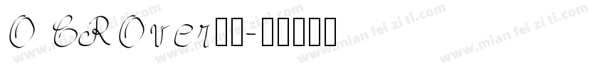 O CROver字体字体转换